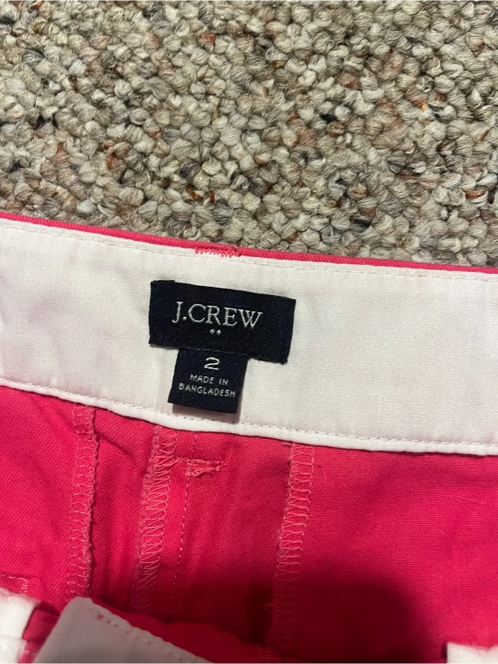 J. Crew Classic 5" Chino Shorts in Bright Pink - Picture 3 of 7